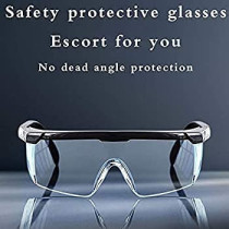 Abbasali Transparent Safety Goggles Anti Splash Impact Resistant Work Clear Lens Pack Of 2Pcs