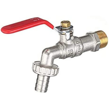 Abbasali Outside Home Garden Water Supply Manual Long Handle Durable Bibcock Faucet With Teflon Tape