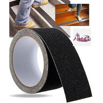 Abbasali 5M Roll Of Anti Slip Tape Stickers For Stairs Decking Strips For Stair Floor Bathroom Self Adhesiveblack
