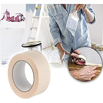 Abbasali 1Pc Polythene Sheet1 Roll Masking Tape 21 Pc Paint Brush 3 & 1 Pc 9 Paint Roller