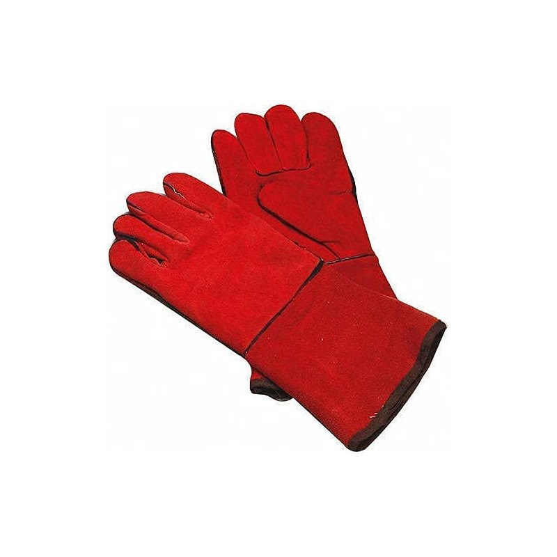 Abbasali Leather Welding Gloves Wear Tear And Heat Resistant Fire Proof Stitched Inner Lining Pack Of 2 Pair