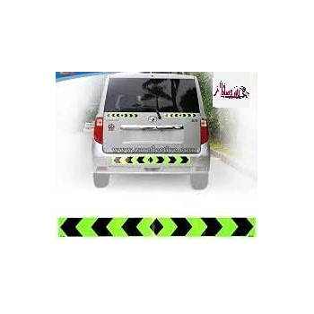 Abbasali Reflective Sticker4 Green For All Commercial Vehicles Pack Of 2