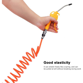 Abbasali Adjustable Air Compressor Accessory Kit With Extended Nozzle 8X5Mm15M Orange