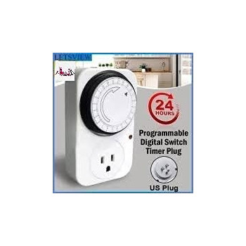 Abbasali Electronic Plug In Timer Switch 24Hr