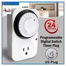Abbasali Electronic Plug In Timer Switch 24Hr