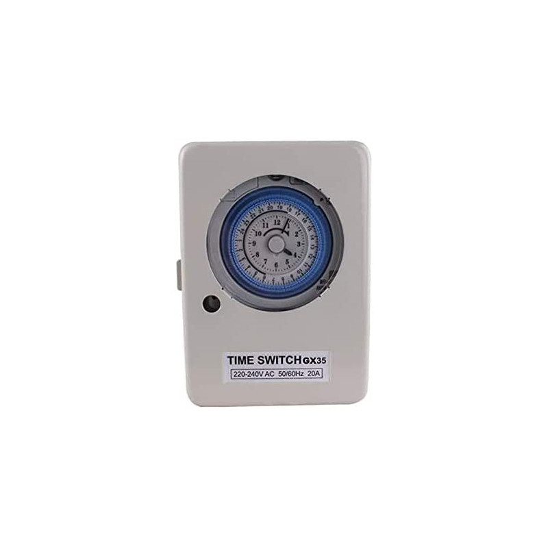 Abbasali Mechanical Timer 24 Hours Daily Programmable Wall Mounted Timer Switch