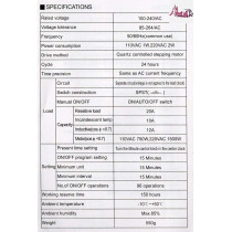 Abbasali Mechanical Timer 24 Hours Daily Programmable Wall Mounted Timer Switch