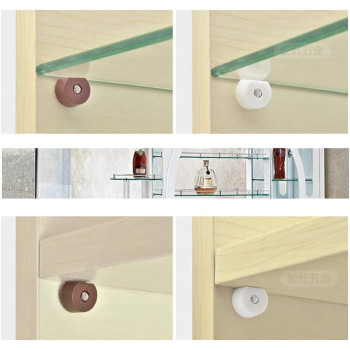 Abbasali Pack Of 30 Plastic Shelf Support Bookshelf Pegs Cabinet Furniture Glass Wood brown