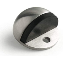 Abbasali Stainless Stee Half Round Door Stopper With Rubber Bumper Door Retainer Pack Of 1