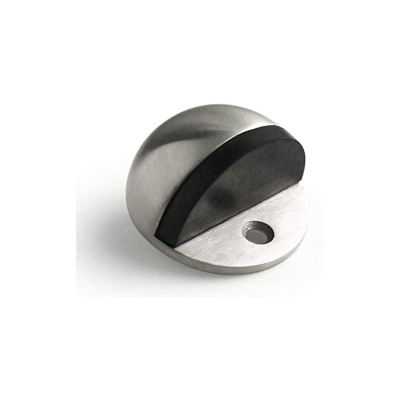 Abbasali Stainless Stee Half Round Door Stopper With Rubber Bumper Door Retainer Pack Of 1
