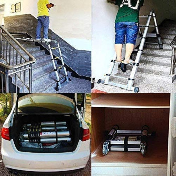 Abbasali Telescopic Ladder Of Aluminum 4.4 M Removable Multi Purpose Retractable
