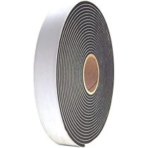 Abbasali Single Sided Foam Tape Multi Surface Black Adhesive Weatherstrip Foam For Doors Dust Proof Soundproof 7.5 Mtr2 Inch