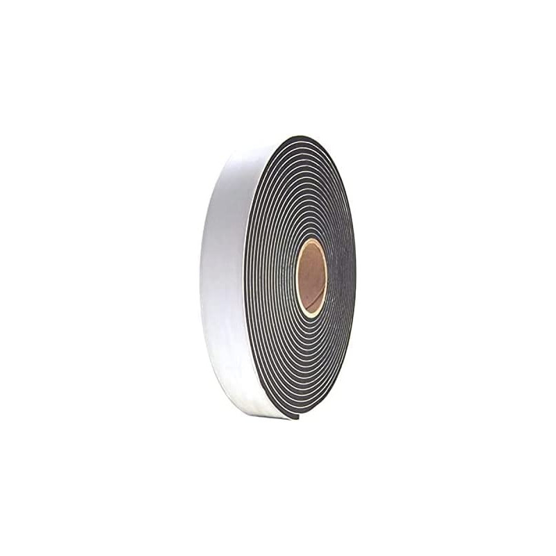 Abbasali Single Sided Foam Tape Multi Surface Black Adhesive Weatherstrip Foam For Doors Dust Proof Soundproof 7.5 Mtr2 Inch
