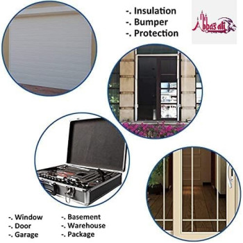 Abbasali Single Sided Foam Tape Multi Surface Black Adhesive Weatherstrip Foam For Doors Dust Proof Soundproof 7.5 Mtr2 Inch