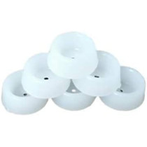 Abbasali Round Heavy Duty Nylon Bush With Screw For Furniture Leg Pack Of 6 Small
