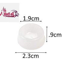 Abbasali Round Heavy Duty Nylon Bush With Screw For Furniture Leg Pack Of 6 Small