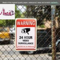 Abbasali Wall Sticker 2 Pcs Monitor Warning Sticker Camera Decal And Safety Sign Home Cctv Video Surveillance Security