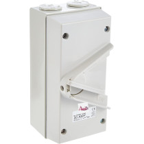 Abbasali Electric 20A 250V Surface Mount Single Pole Isolating Switch Ip66 Weatherproof