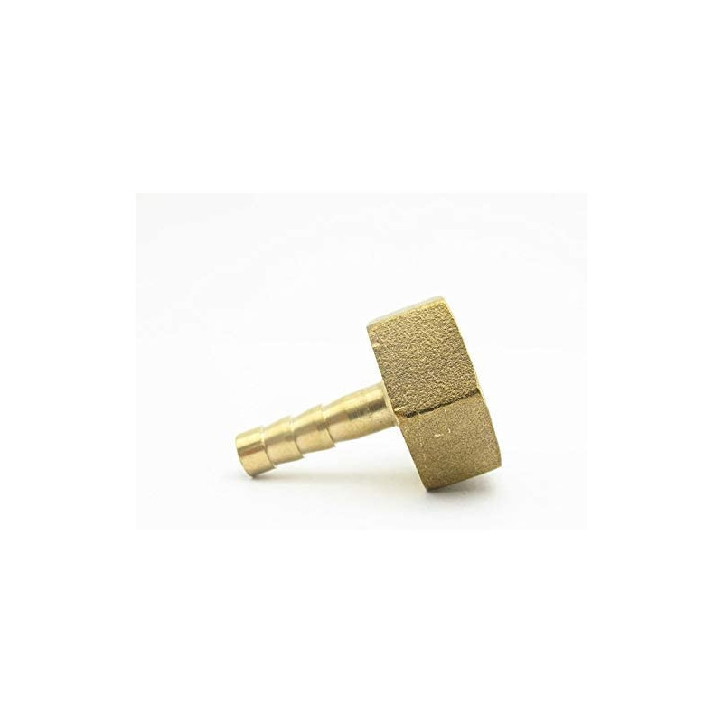 Abbasali Pipe Fittings 8Mm Hose Barb X 1 2 Bsp Female Thread Brass Barbed Pipe Fitting Nipple Pack Of 2 Pcs