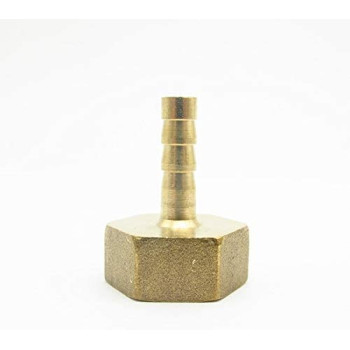 Abbasali Pipe Fittings 8Mm Hose Barb X 1 2 Bsp Female Thread Brass Barbed Pipe Fitting Nipple Pack Of 2 Pcs