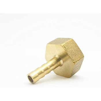 Abbasali Pipe Fittings 8Mm Hose Barb X 1 2 Bsp Female Thread Brass Barbed Pipe Fitting Nipple Pack Of 2 Pcs