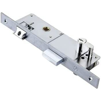 Abbasali Aluminium Door Handle Black With 20Mm Lock Body