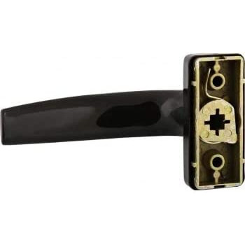 Abbasali Aluminium Door Handle Black With 20Mm Lock Body