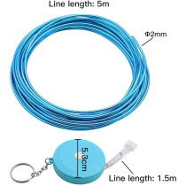 Abbasalibeading Wire 2Mm X 5M Flexible Craft Wire Anodized 6 Colors Bendable Wire Metal Wire Tarnish Resistant