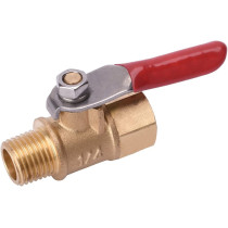 Abbasali 1 4 Heavy Duty Air Compressor Brass Ball Valve Shut Off Switch 1 4 Inch Male And Female Npt Thread Pipe Fitting