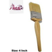 Abbasali Paint BrushesLong Quality Bristles Comfortable Wooden HandleFor All Types Of Painting 4Inch
