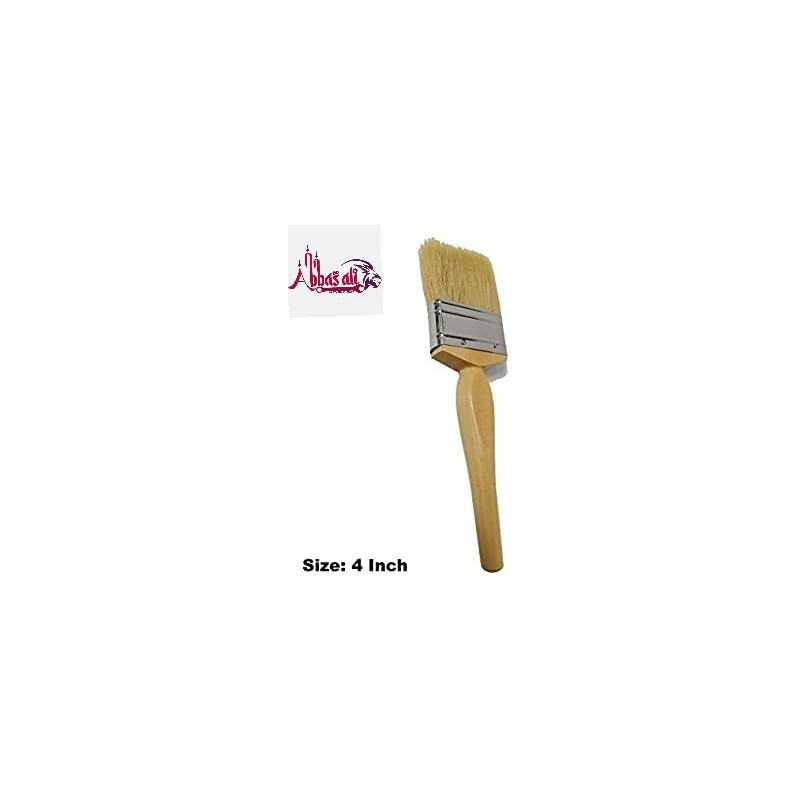 Abbasali Paint BrushesLong Quality Bristles Comfortable Wooden HandleFor All Types Of Painting 4Inch