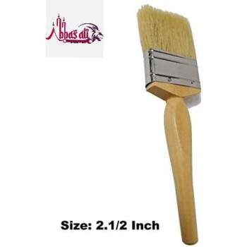 Abbasali Paint BrushesLong Quality Bristles Comfortable Wooden HandleFor All Types Of Painting 2 1 2Inch