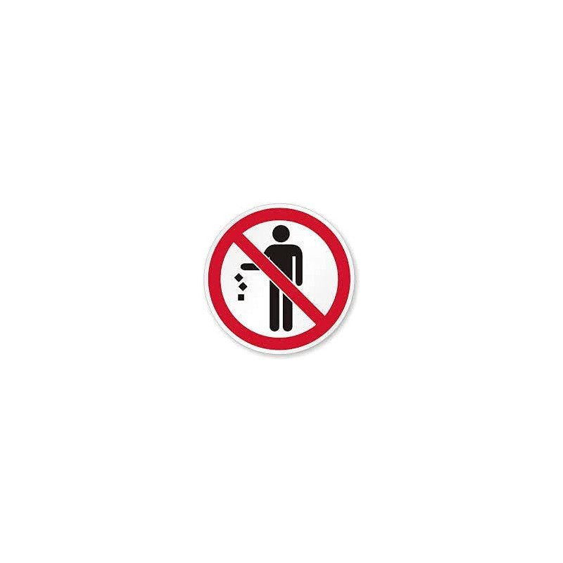 Abbasali 3Pcs 21X30 Do Not Litter Sticker For Schoolswarehousesoffices Etc
