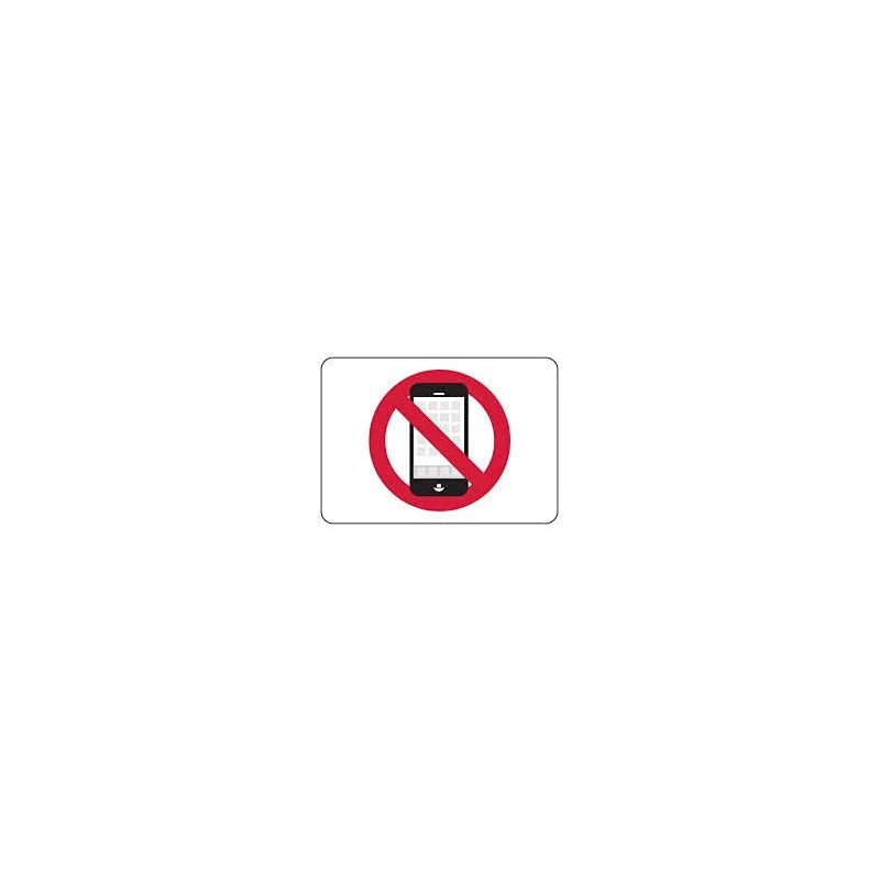 Abbasali No Cell Phone Symbol Sticker 21X30 For Officeswarehosesschools Etc Pack Of 3Pcs