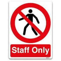 Abbasalistaff Only Sticker Of Size 21X30 Pack Of 2Pcs
