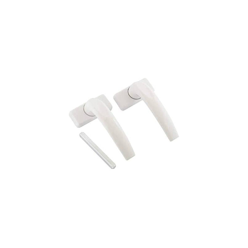 Abbasali 2Pcs Aluminium Door Handle White