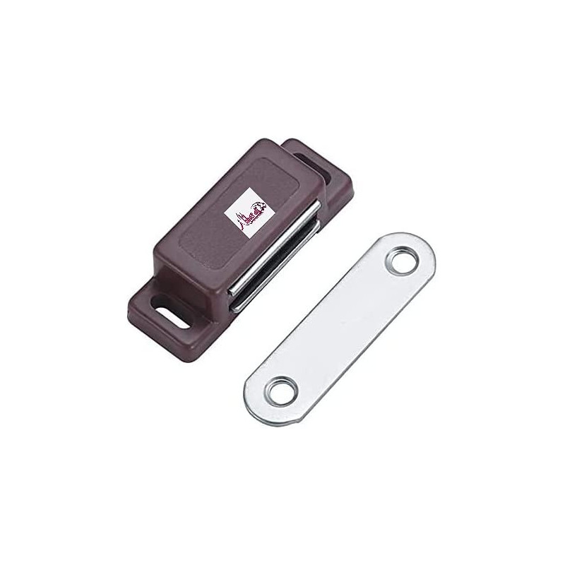 Abbasali Magnetic Door Catcher Yd904 High Magnetic Stainless Steel Heavy Duty Catch For Kitchen Brown 10Pcs Pack With Screws