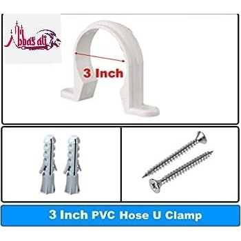 Abbasali Pvc White U Clamps...
