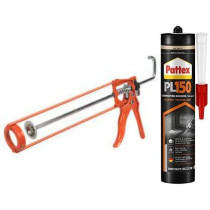 Abbasali Pattex Pl 150 Structural Adhesive 380Gm Tube With Silicon Gun Orange