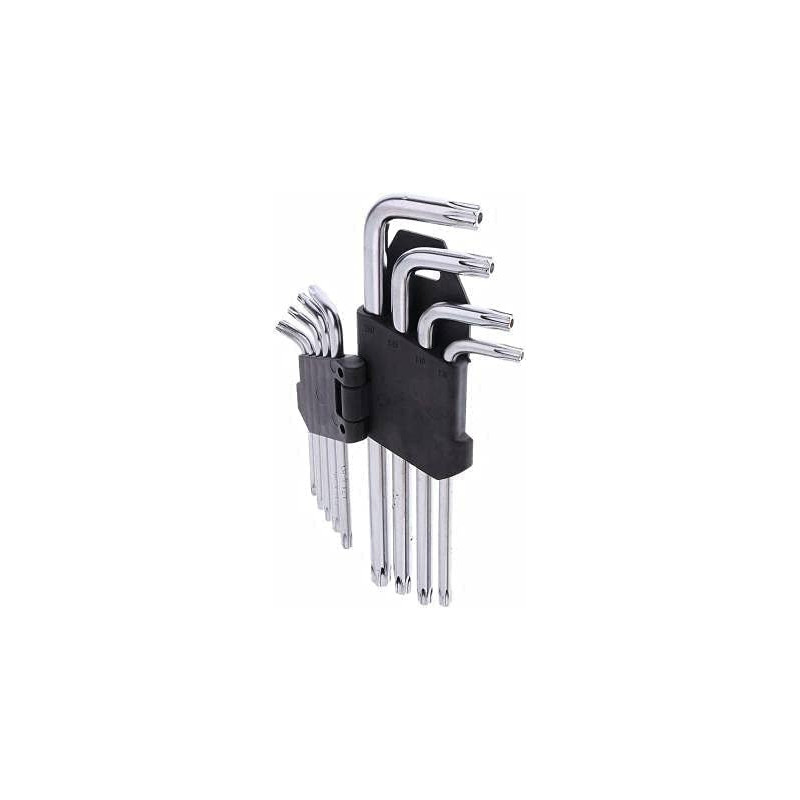 Abbasali Star Key Set 9 Pieces Torx Hex Key Wrench Set Tamper Proof Star Screwdriver Torque Repair