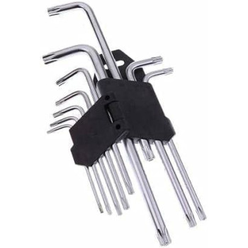 Abbasali Star Key Set 9 Pieces Torx Hex Key Wrench Set Tamper Proof Star Screwdriver Torque Repair