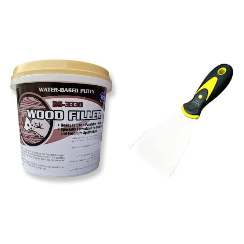 Abbasali Water Based Wood Filler With Scrapper3In 1Kg