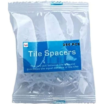Abbasali Construction Ceramic Tile Spacers 200Pcs Pkts Plastic Tile Spacer Cross Tiling Ceramic Tilers Spacer 5Mm