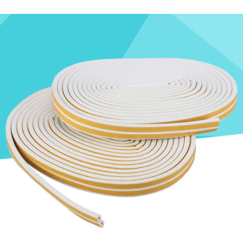 Garneck 2Pcs Weather Stripping Insulation Door Window Foam Seal Strip Collision Avoidance Rubber Soundproofing Weatherstrip