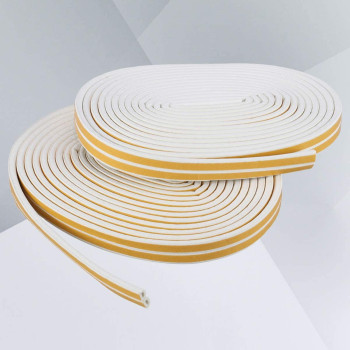 Garneck 2Pcs Weather Stripping Insulation Door Window Foam Seal Strip Collision Avoidance Rubber Soundproofing Weatherstrip