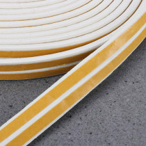 Garneck 2Pcs Weather Stripping Insulation Door Window Foam Seal Strip Collision Avoidance Rubber Soundproofing Weatherstrip