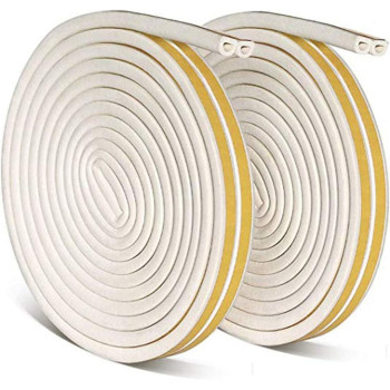 Garneck 2Pcs Weather Stripping Insulation Door Window Foam Seal Strip Collision Avoidance Rubber Soundproofing Weatherstrip