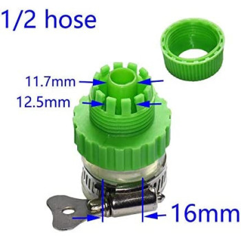 Lifang 1 2 Hose Round Tap Connectors 16Mm Quick Connector Garden Irrigation Water Gun Adapter 1Pcs