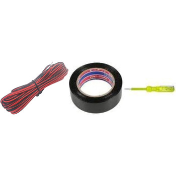Abbasali 2Pin Extension Cable Wire Cord Cable 20M For Led Strips Black Red Professional Electrical Wire Electric Tape