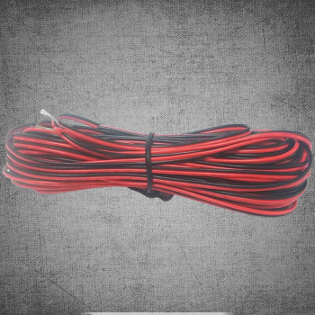 Abbasali 2Pin Extension Cable Wire Cord Cable 20M For Led Strips Black Red Professional Electrical Wire Electric Tape